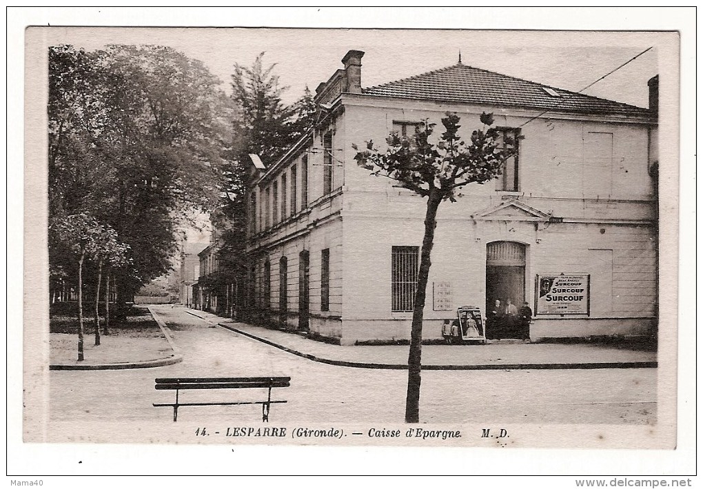 33 - LESPARRE - CAISSE D'EPARGNE - Carte Animée - Lesparre Medoc