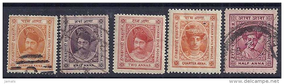 India, Princely State Holkar / Indore, Mint & Used, Inde Indien - Holkar