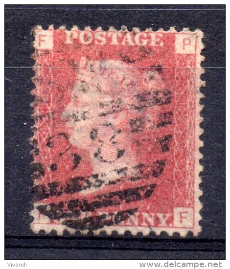 Great Britain - 1864 - One Penny Red (Plate 140) - Used - Oblitérés