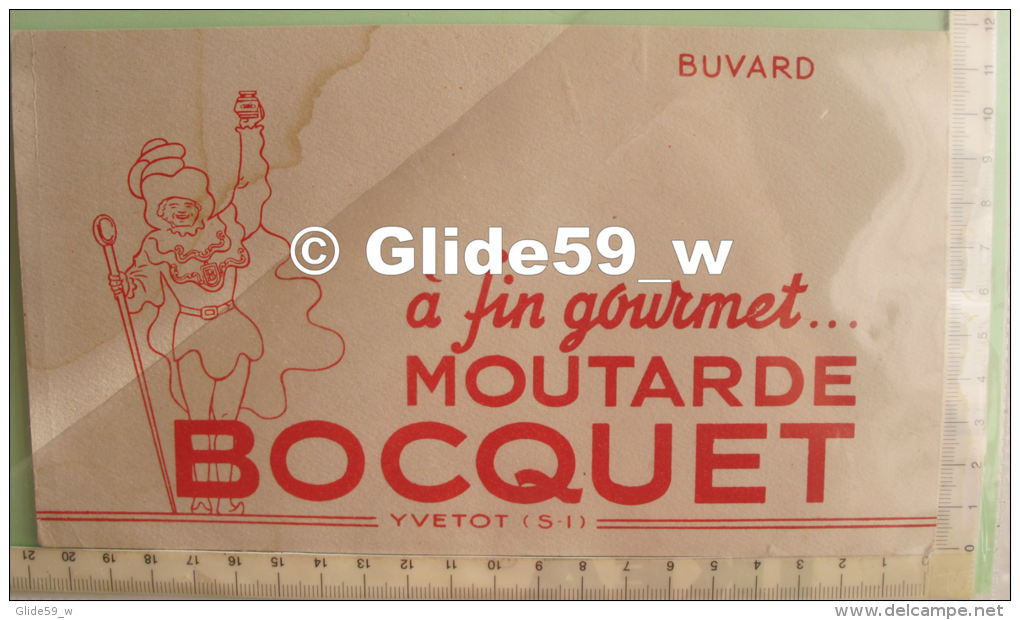 Buvard A Fin Gourmet... Moutarde BOCQUET - Yvetot - Senape