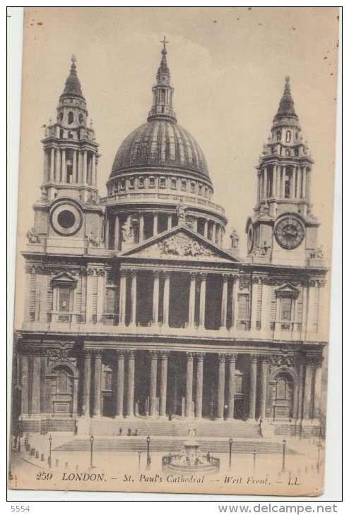 Cpa  Royaume Uni Angleterre Londre   St Paul S Cathedral - St. Paul's Cathedral