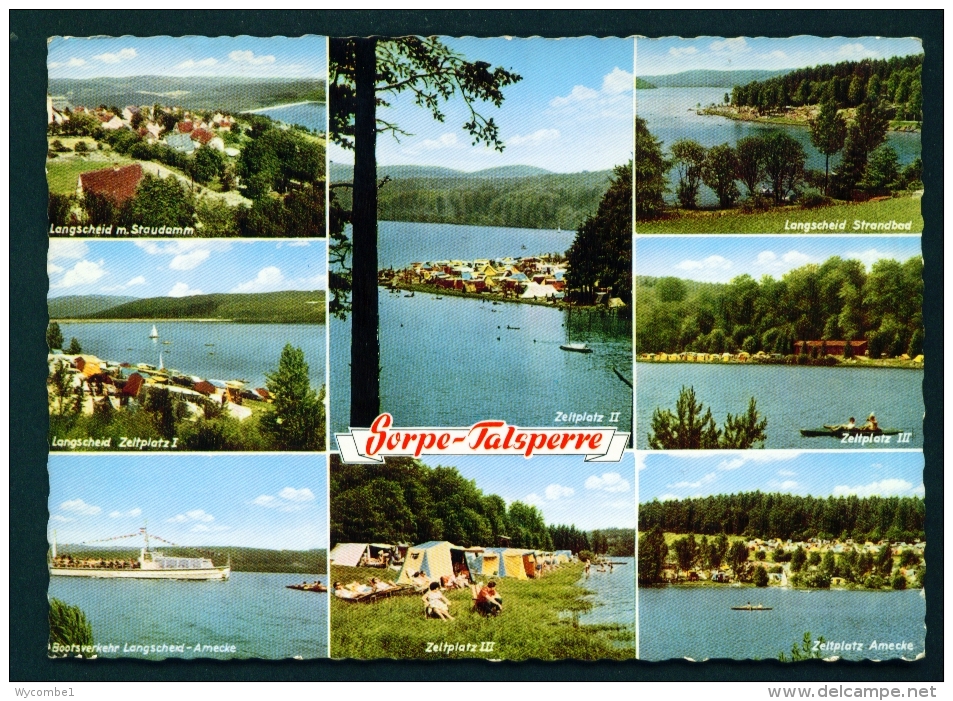 GERMANY  -  Sorpe-Talsperre  Multi View  Used Postcard As Scans - Sundern