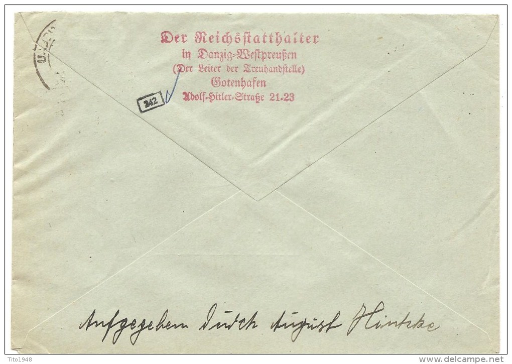 1942 , Brief, Deutschland Gotenhafen Nach Schweiz,, Mi 512, 516, 785, Zensur, Mischfrankatur, Siehe Scan! - Covers & Documents