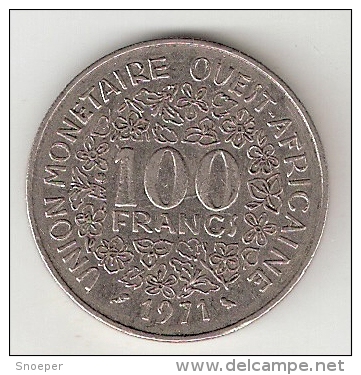 *west African States  100 Francs  1971   Km 4    Xf - Other - Africa