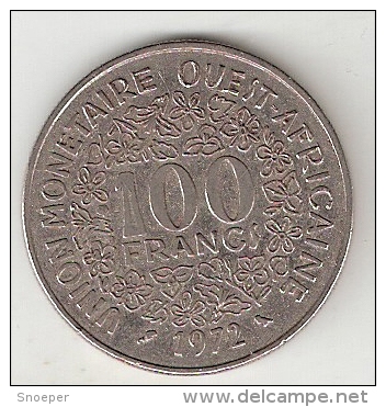 *west African States  100 Francs  1972   Km 4    Vf+ - Autres – Afrique