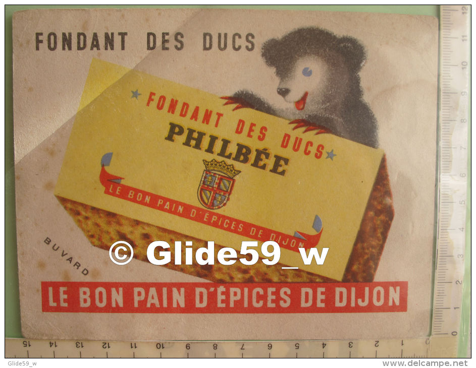 Buvard Fondant Des Ducs PHILBEE - Le Bon Pain D'épices De Dijon (petit Modèle) - Pan De Especias