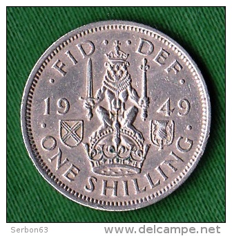 1 PIECE ANGLETERRE ONE SHILLING 1949 FID: DEF: IND: IMP: GEORGIUS VI - D: G:  BR: OMN: REX N° 73 - Otros & Sin Clasificación