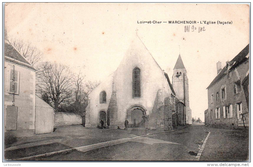 41 MARCHENOIR - L'église (facade). - Marchenoir