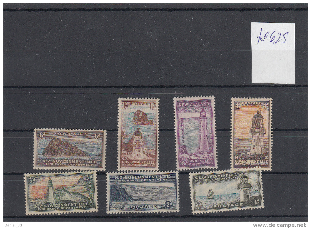 New Zealand 1947, Lighthouses, Fine MM, A0625 - Nuevos