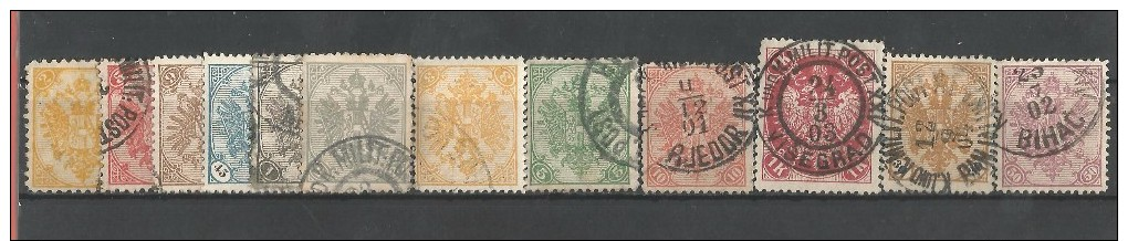 BOSNIA  AND HERZEGOVINA -set -1879-94 - Lots & Kiloware (max. 999 Stück)