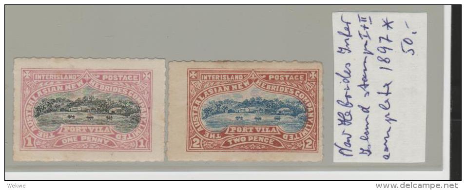 New Hebrides/ Inter Island Stamp I + II Complete 1897 * - Sonstige & Ohne Zuordnung