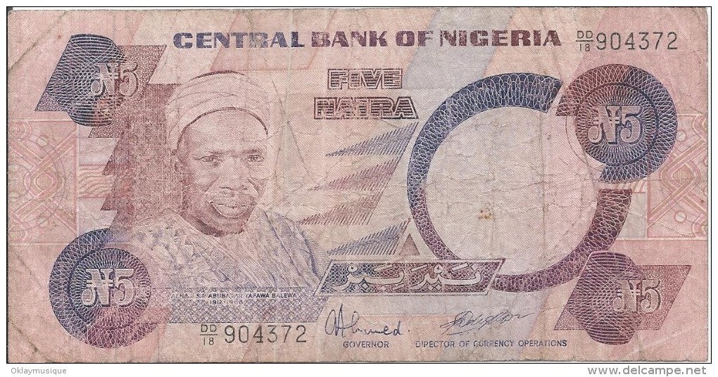 5 Naira 1991 - Nigeria