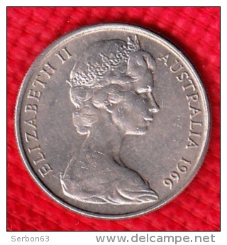 1 PIECE AUSTRALIE COMMONWEALTH OF AUSTRALIA ANGLETERRE 10 TEN CENTS 1966 ELIZABETH II - N° 1 - 10 Cents