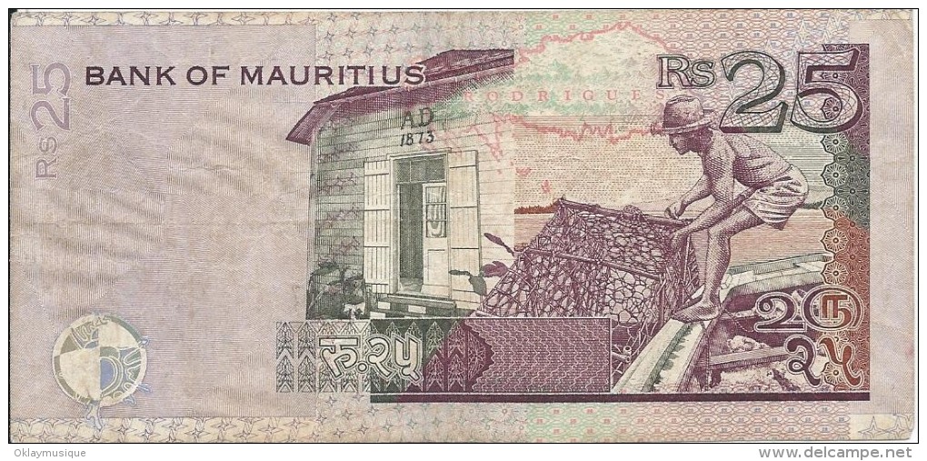 25 Rupees 2006 1 - Mauritius