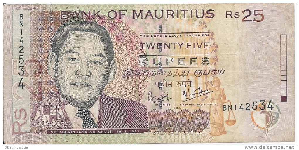 25 Rupees 2006 1 - Mauricio