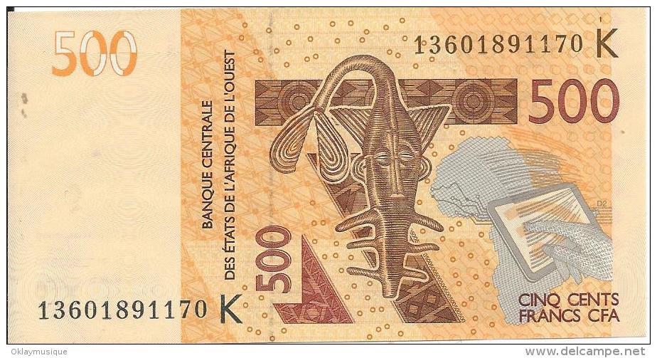 500 Francs 2012 - Côte D'Ivoire