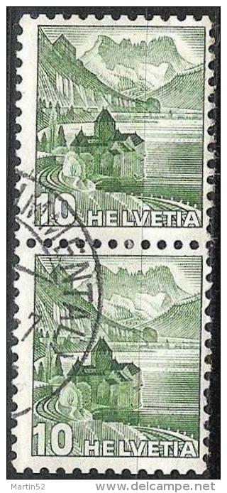 Schweiz Suisse 1948: Rollenmarke MIT NUMMER "Chillon" Zu 286RM.01 Mi 501R Mit Stempel SIMMENTAL (Zu CHF 43.00) - Rouleaux