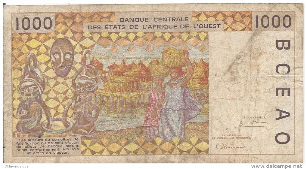 1000 Francs 1995 Senegal - Sénégal