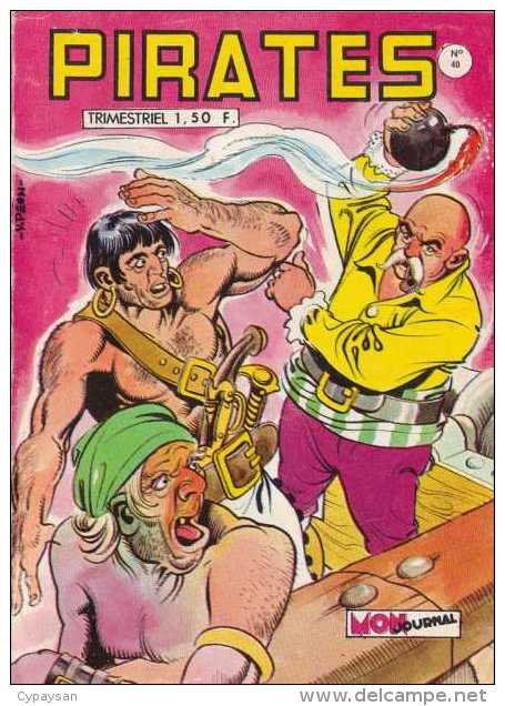 PIRATES N° 40 BE MON JOURNAL 11-1970 - Piraten