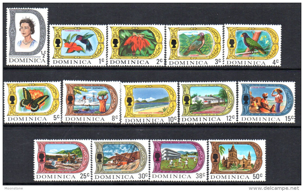 Dominica QEII 1969 Definitives Set Of 14 To 50c, MNH - Dominica (...-1978)
