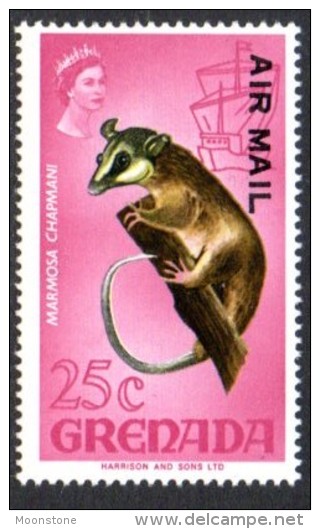 Grenada 1971 Airmail Overprints 25c Opossum, MNH - Grenade (...-1974)