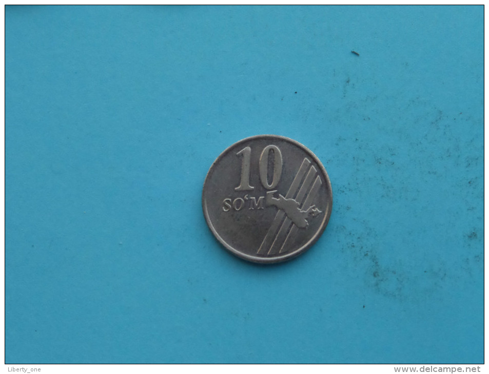 2001 - 10 SO´M / KM 14 ( Uncleaned - For Grade, Please See Photo ) ! - Usbekistan