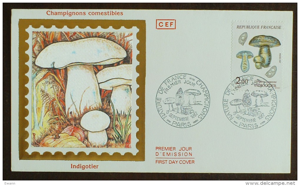 FDC 1987 - YT N°2488 - NATURE DE FRANCE / CHAMPIGNONS - PARIS - 1980-1989