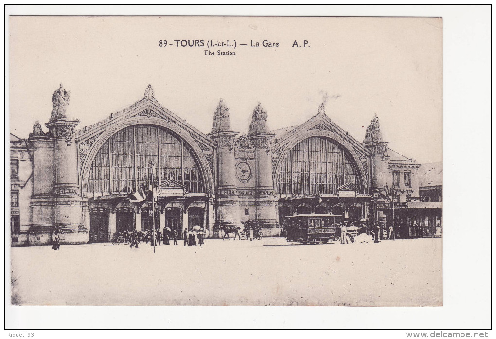 89 - TOURS - La Gare  A.P. - Tours