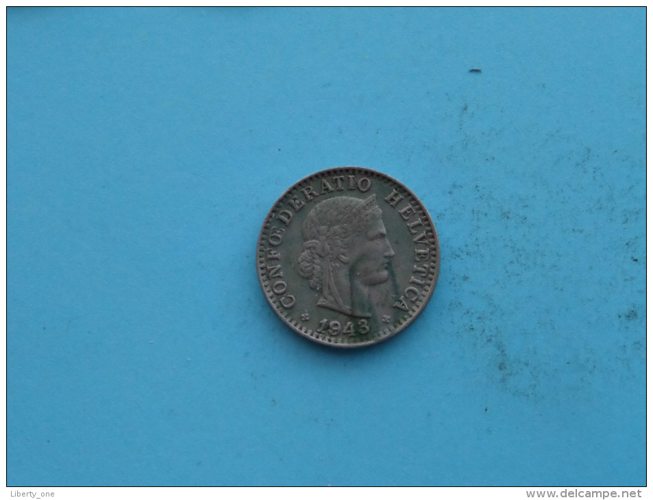 1943 - 20 Rappen / KM 29a ( Uncleaned Coin / For Grade, Please See Photo ) !! - Autres & Non Classés