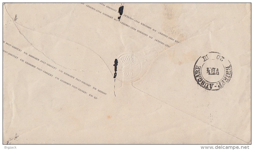 NDP Ganzsachen-Umschlag 1 Groschen Bremen 18.3.71 - Postal  Stationery