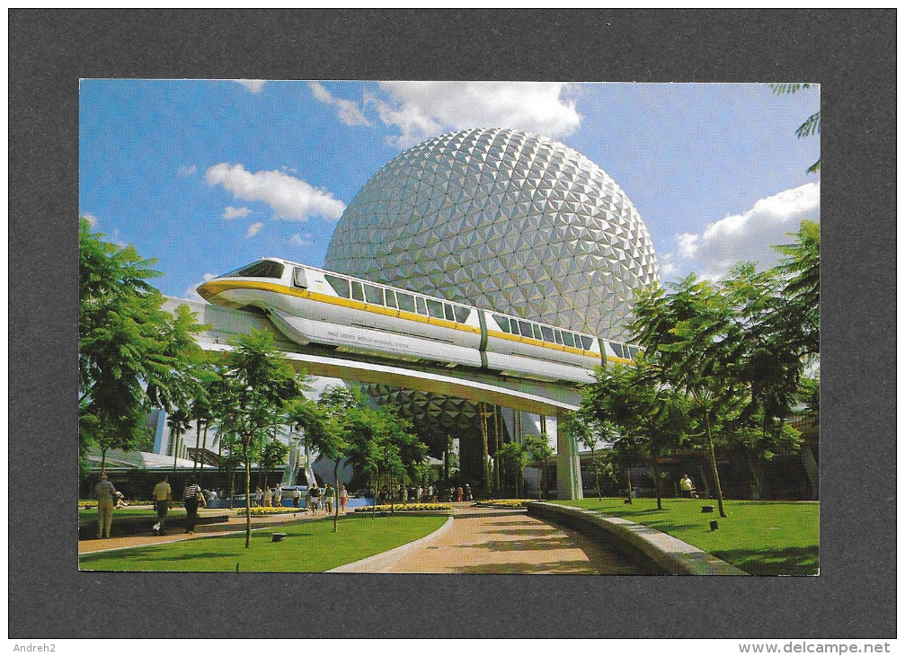 FLORIDA - FLORIDE - ORLANDO - DISNEY WORLD - EPCOT´S CENTER -  MONORAIL - SPACESHIP EARTH - BY WALT DISNEY PRODUCTION - Orlando