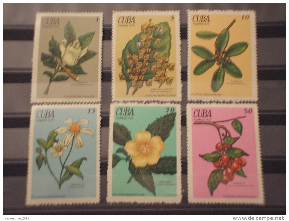 CUBA - 1970 FIORI 6 Valori - NUOVI(+) - Unused Stamps
