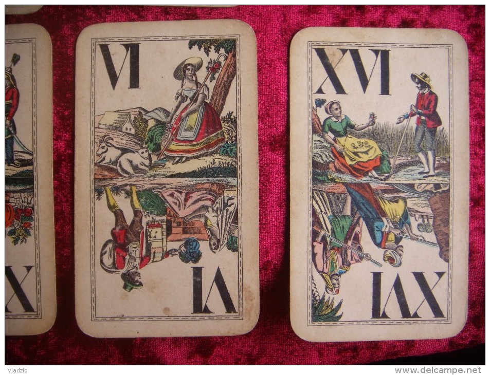 Industrie Und Gluck Tarock. 1882-1889. Joseph Glanz Of  Vienna. 12 Cards. - Tarot-Karten