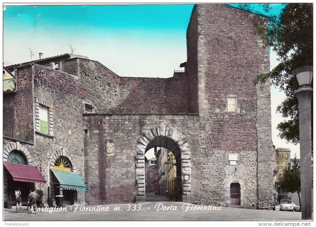 Castiglion Fiorentino, Porta Fiorentina. Cart. Viagg. Anni 60 - Arezzo