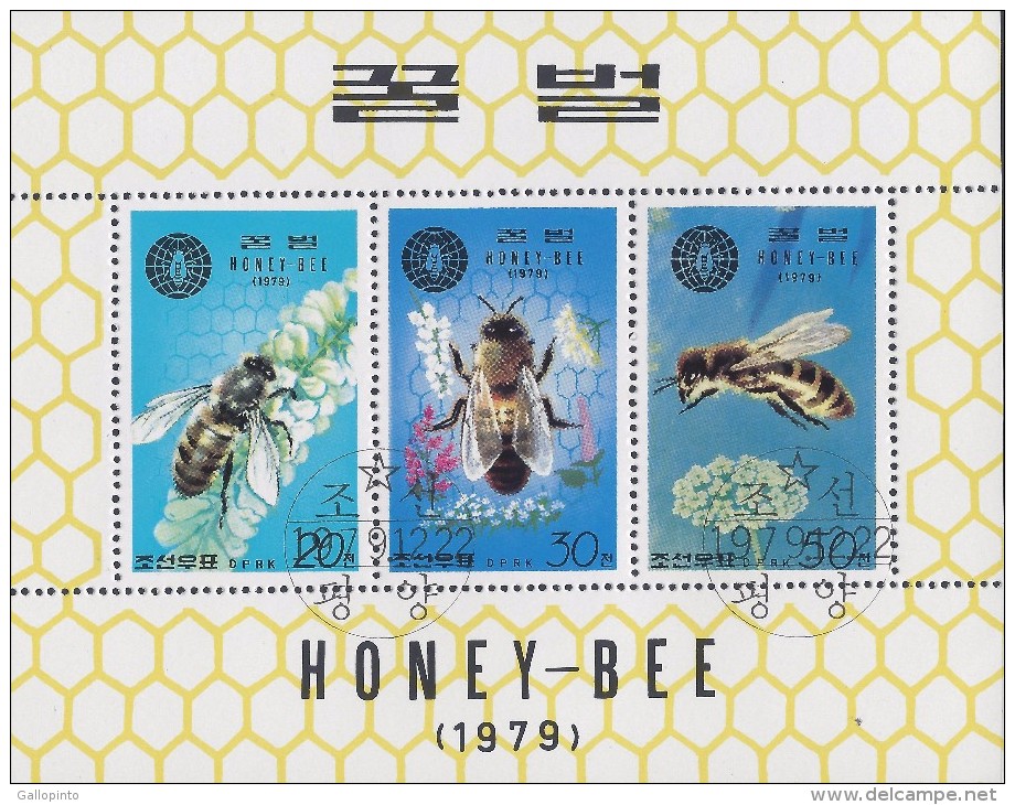 DPR KOREA HONEY BEES Sc 1900a CTO MNH 1979 - Abeilles