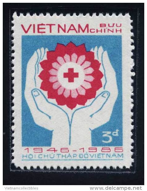 Vietnam Viet Nam MNH Stamp 1986 , 40th Anniv .of Vietnamese Red Cross, Scott#1685,CV$0.85 (Ms501) - Vietnam