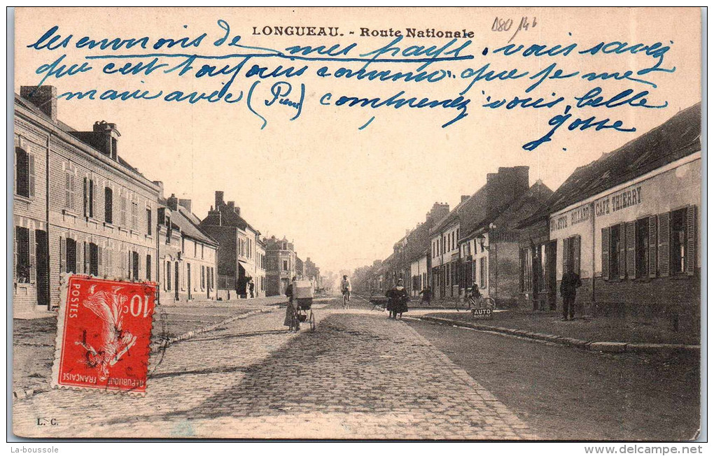 80 LONGUEAU - Route Nationale. - Longueau