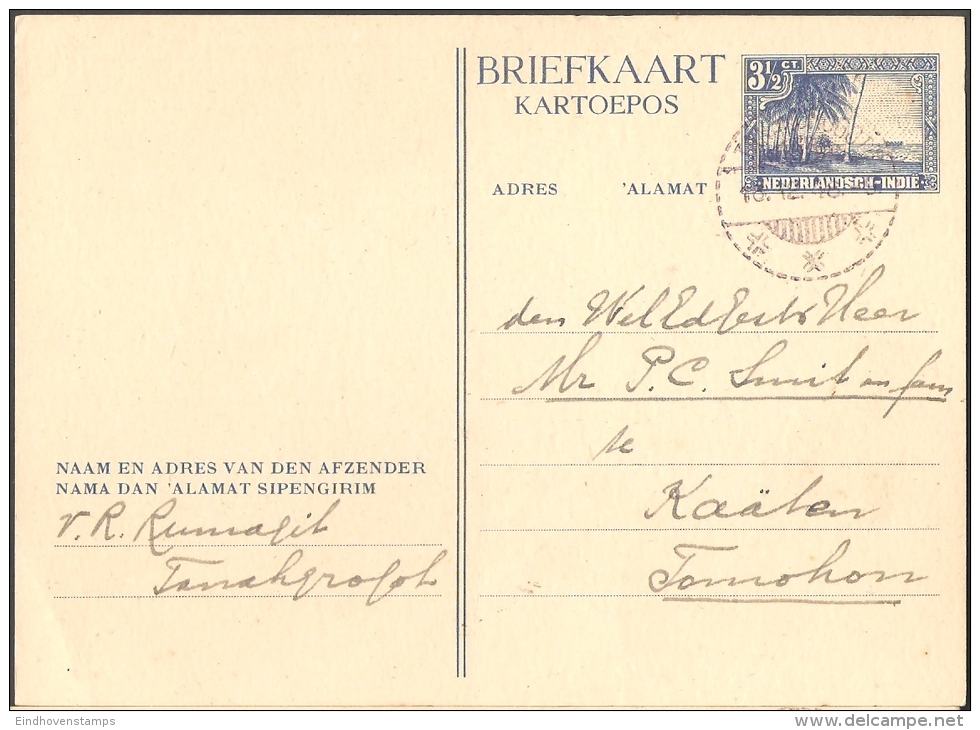 Ned.Indië, 1946 Briefkaarten, 2 Gestempeld Bandoeng Resp. Tanahgrogot (dik Karton), 1* Ongestempeld Met Kerstwens (dun) - Netherlands Indies