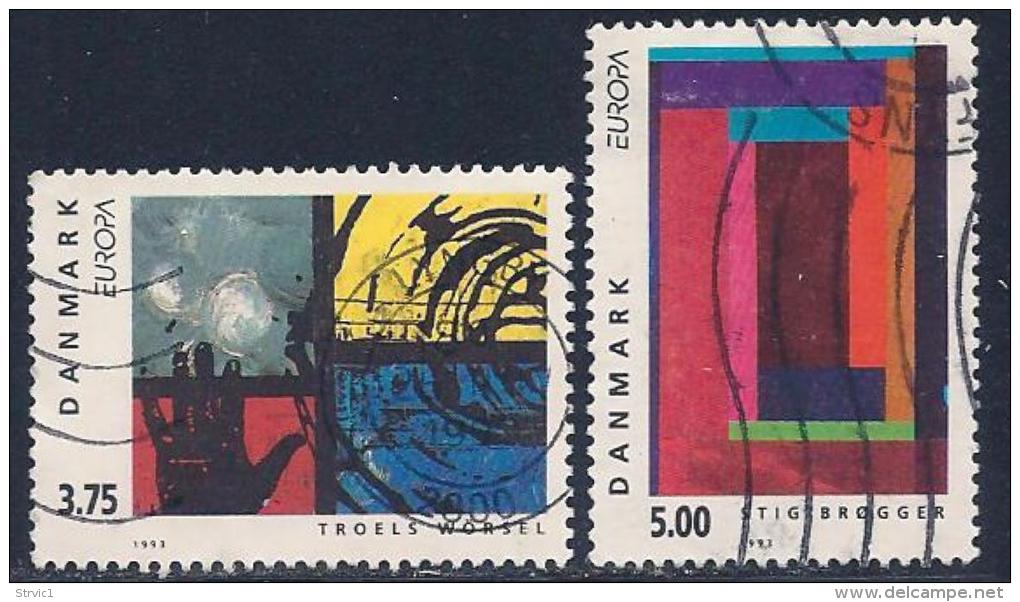 Denmark, Scott # 983-4 Used Europa, 1993 - Gebruikt