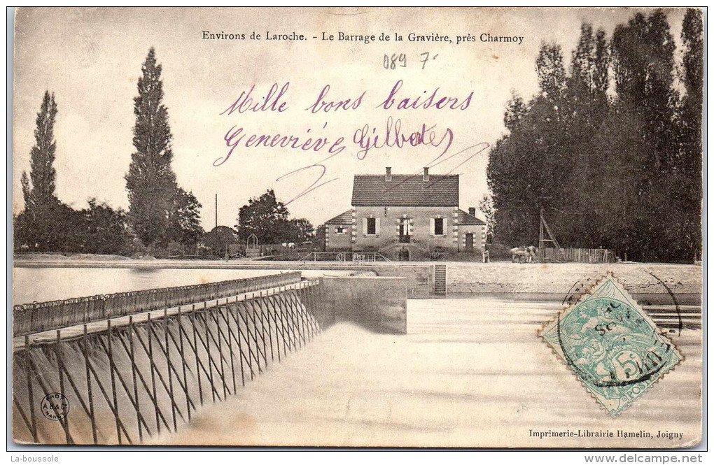 89 CHARMOY - Barrage De La Gravière. - Charmoy