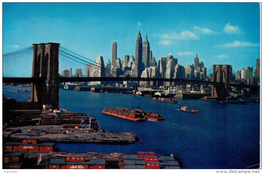 NEW YORK CITY    THE BROOKLYN  BRIDGE       (Viaggiata) - Brooklyn