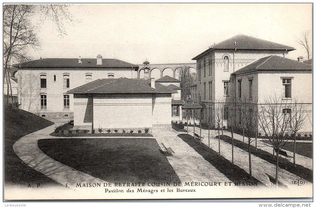 94 CACHAN - Maison De Retraite Cousin De Méricourt Et Besson, Pavillon Des Ménages Et Les Bureaux - Cachan