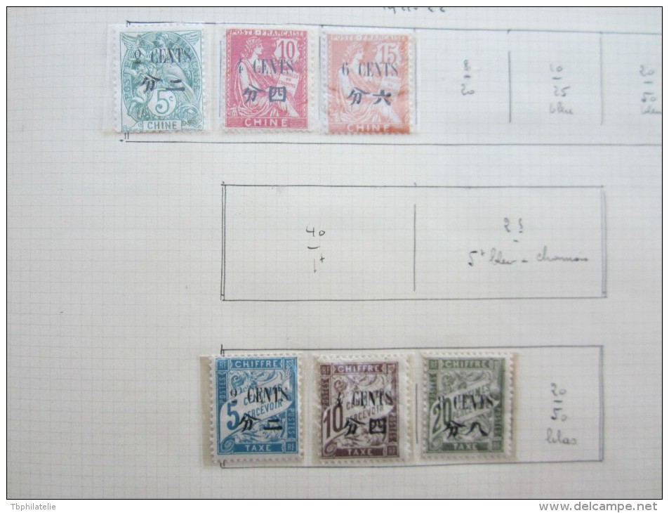 VEND BEAU LOT DE TIMBRES DE CHINE SUR 3 F.A. !!!! - Other & Unclassified