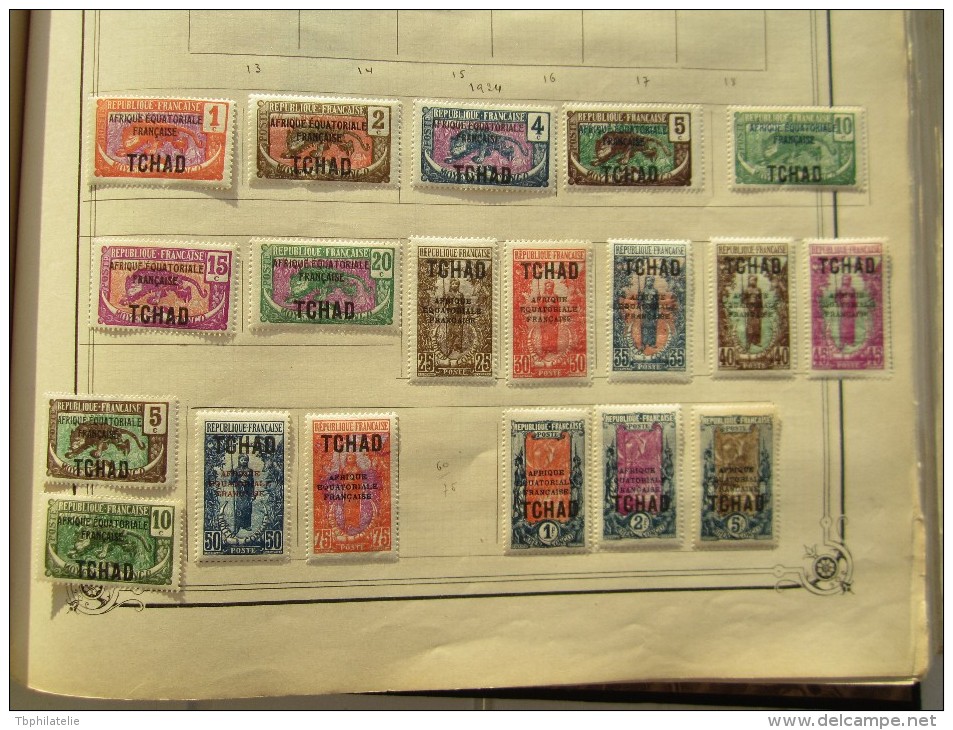 VEND BEAU LOT DE TIMBRES DU TCHAD SUR 2 F.A. !!!! - Other & Unclassified