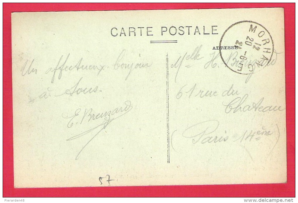 57-Morhange-Intérieur De L'Hôpitale Militaire-cpa  écrite 1921 - Morhange