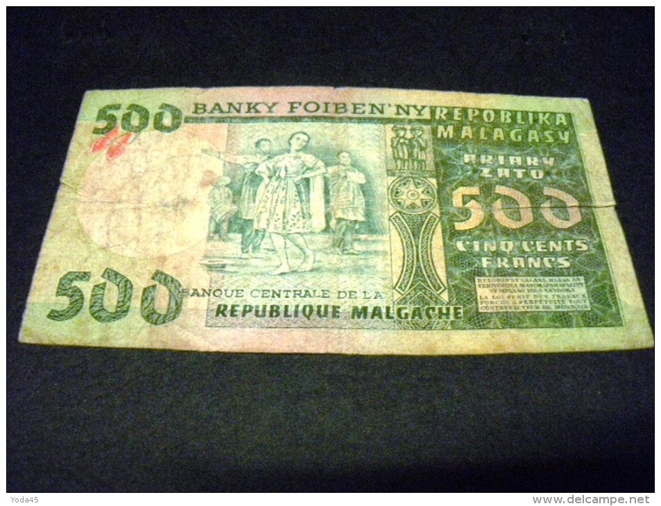 MADAGASCAR 500 Francs/ 100 Ariary 1974, Pick N° 64, MADAGASCAR - Madagascar