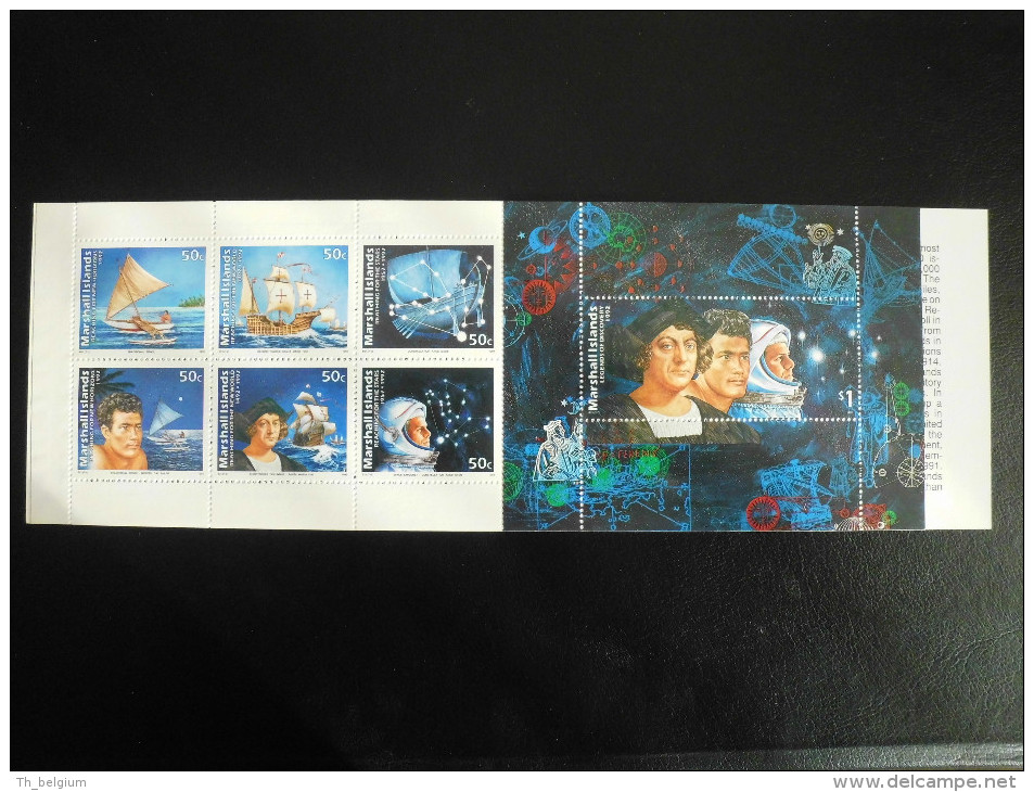 Marshall Islands 1992 - Discoveries (Colombus - Space Explorer - ...) Booklet - Marshall