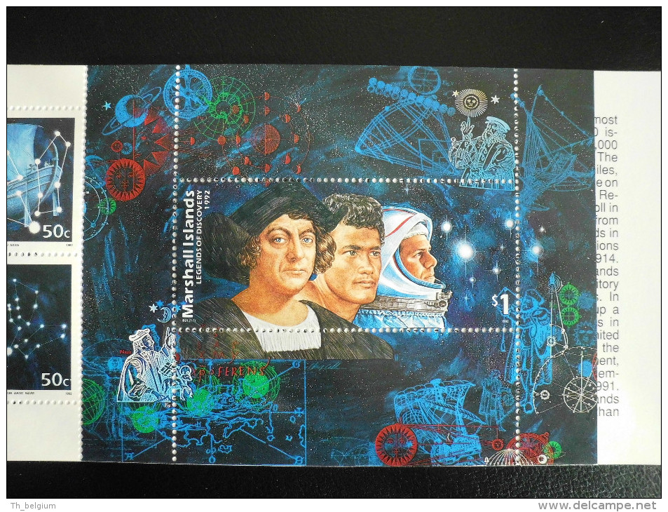 Marshall Islands 1992 - Discoveries (Colombus - Space Explorer - ...) Booklet - Marshall