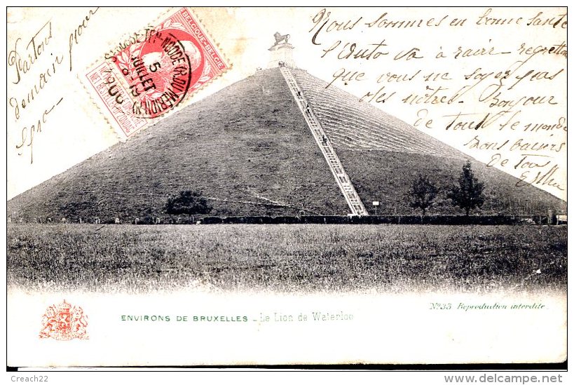 Histoire Napoléon Le Lion Sur La Pyramide De Waterloo - Geschichte