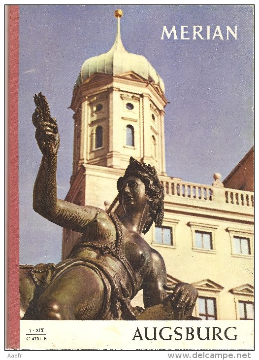 Allemand - Merian Illustrierte - AUGSBURG - Alte Bilder 1966 - Travel & Entertainment